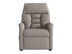 Poltrona de massagens reclinável tecido cinzento-acastanhado SHL883352^ Poltrona