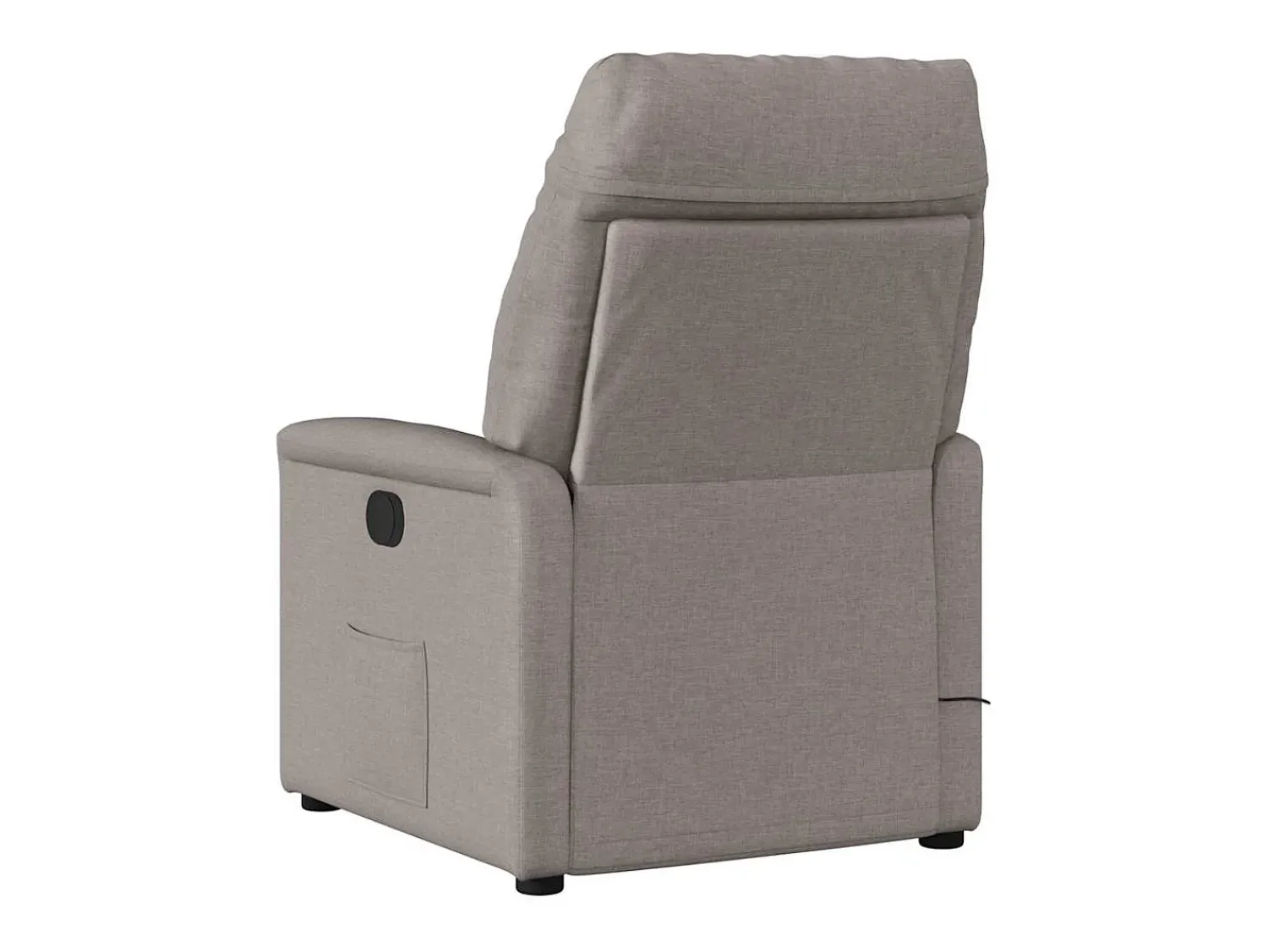 Poltrona de massagens reclinável tecido cinzento-acastanhado SHL883352^ Poltrona