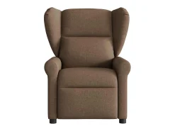 Outlet Poltrona de massagens reclinável tecido SHL258342 Castanho