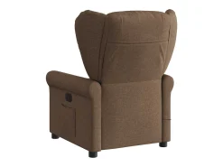 Outlet Poltrona de massagens reclinável tecido SHL258342 Castanho