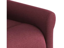 Best Poltrona de massagens reclinável tecido tinto SHL116899 Vermelho