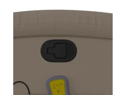 Poltrona| Poltrona de massagens reclinável couro artificial cappuccino SHL953090 Castanho