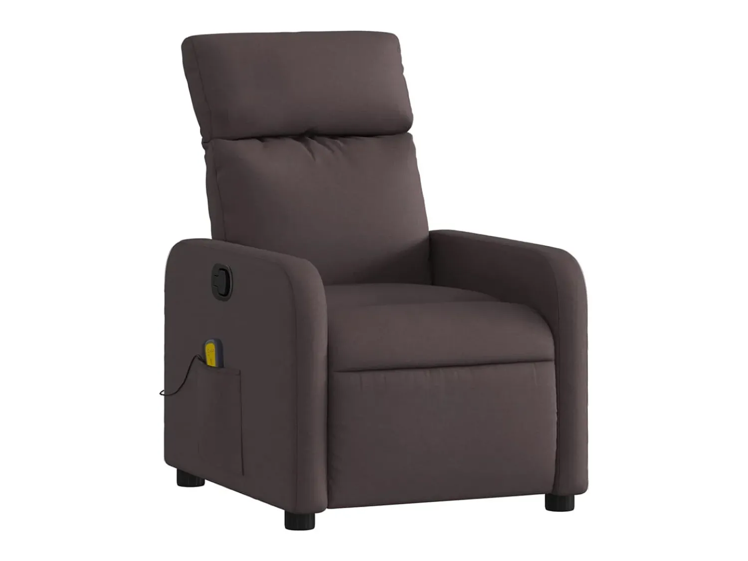 Poltrona de massagens reclinável tecido -escuro SHL140240^ Poltrona