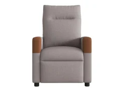 Poltrona de massagens reclinável tecido cinzento-acastanhado SHL773796^ Poltrona