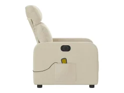 Poltrona de massagens reclinável elétrica tecido SHL505041^ Poltrona
