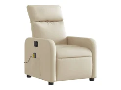 Poltrona de massagens reclinável elétrica tecido SHL505041^ Poltrona