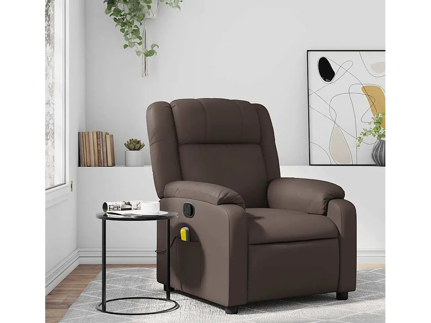 Poltrona de massagens reclinável couro artificial SHL585838^ Poltrona