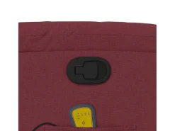 Outlet Poltrona de massagens reclinável tecido tinto SHL939102 Vermelho