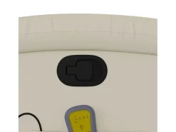 Poltrona| Poltrona de massagens reclinável couro artificial cor SHL886685 Creme