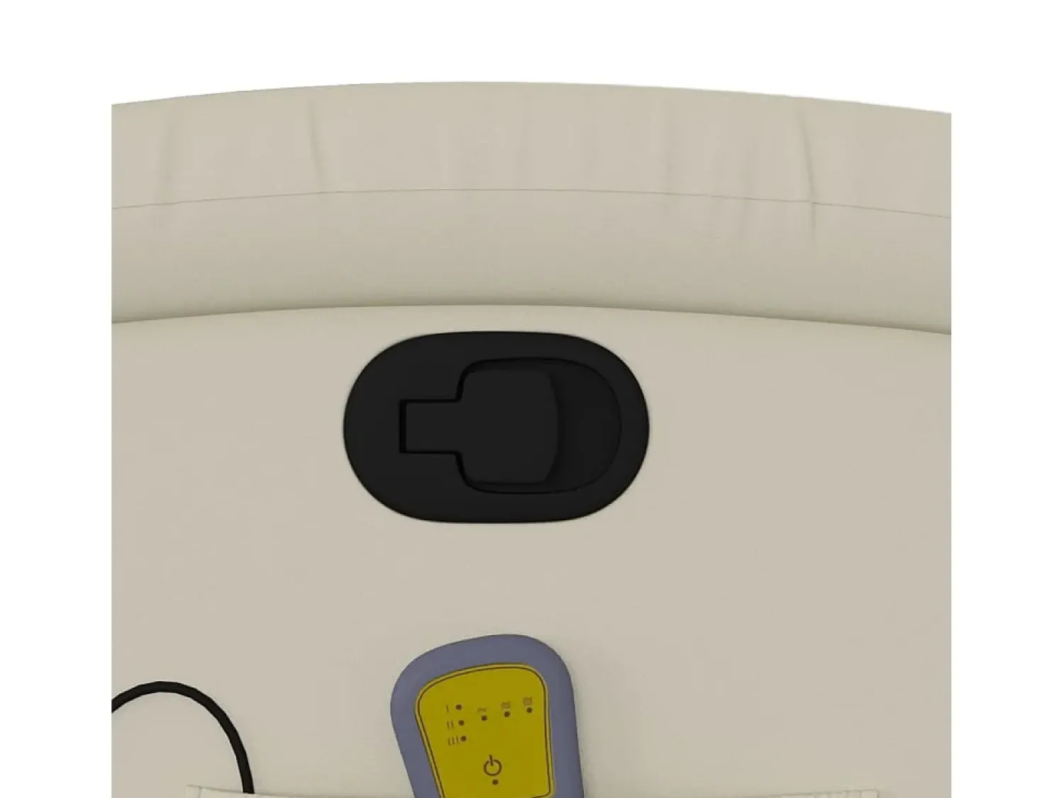 Poltrona| Poltrona de massagens reclinável couro artificial cor SHL886685 Creme