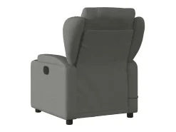 Poltrona|vidaxl Poltrona de massagens reclinável tecido -escuro Cinzento