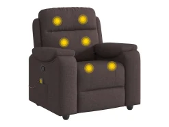 Poltrona* Poltrona de massagens reclinável tecido -escuro SHL481347 Castanho
