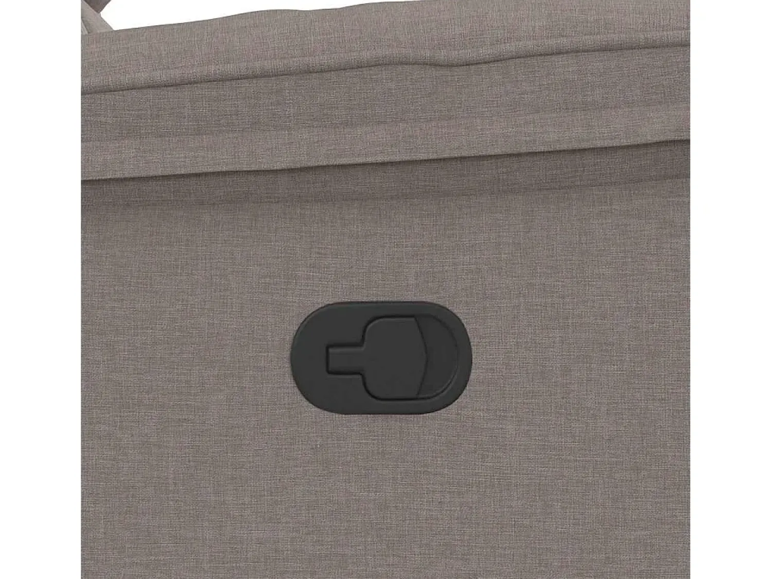 Outlet Poltrona de massagens reclinável tecido cinzento-acastanhado SHL459951 Taupe