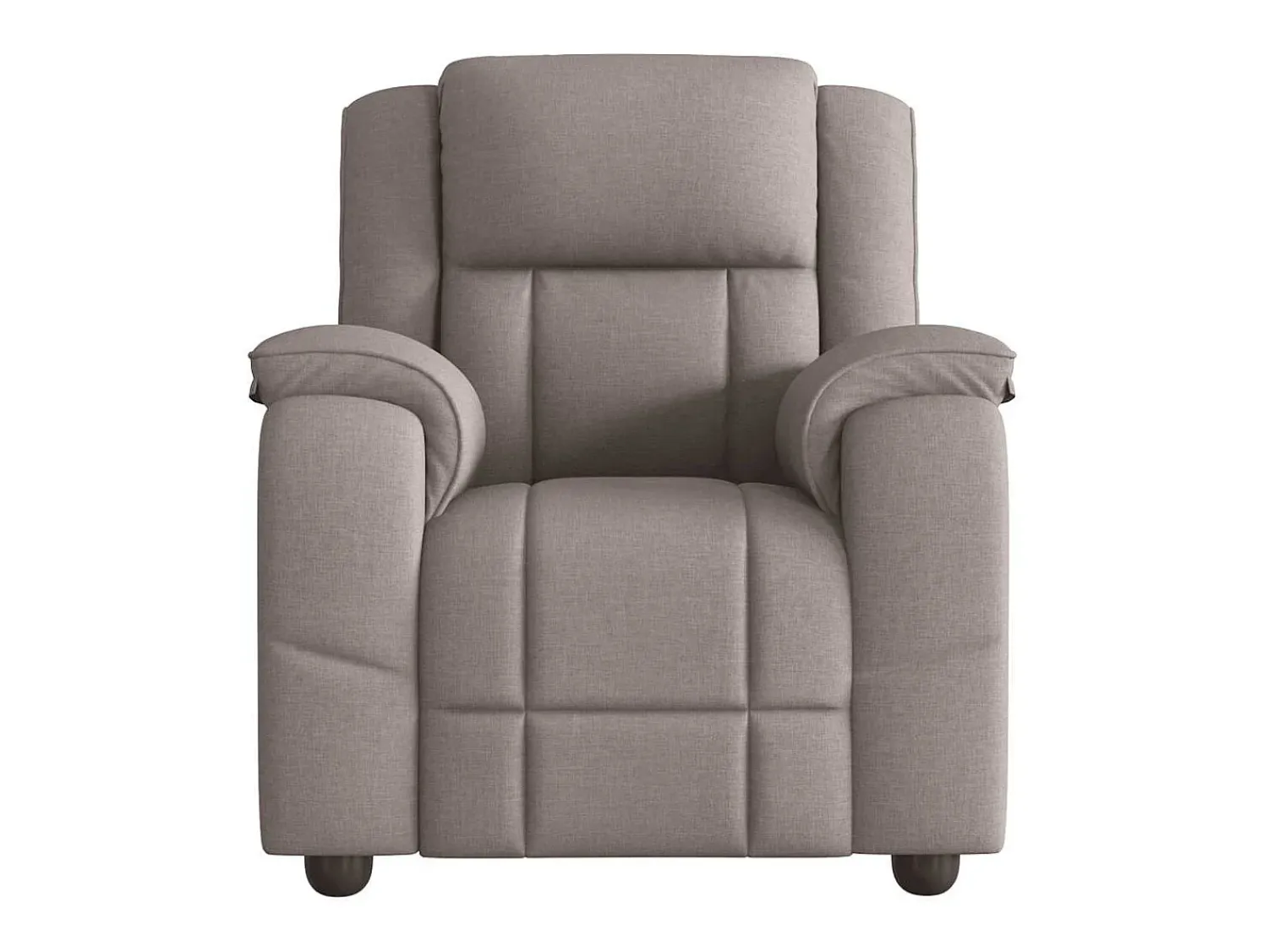 Outlet Poltrona de massagens reclinável tecido cinzento-acastanhado SHL459951 Taupe