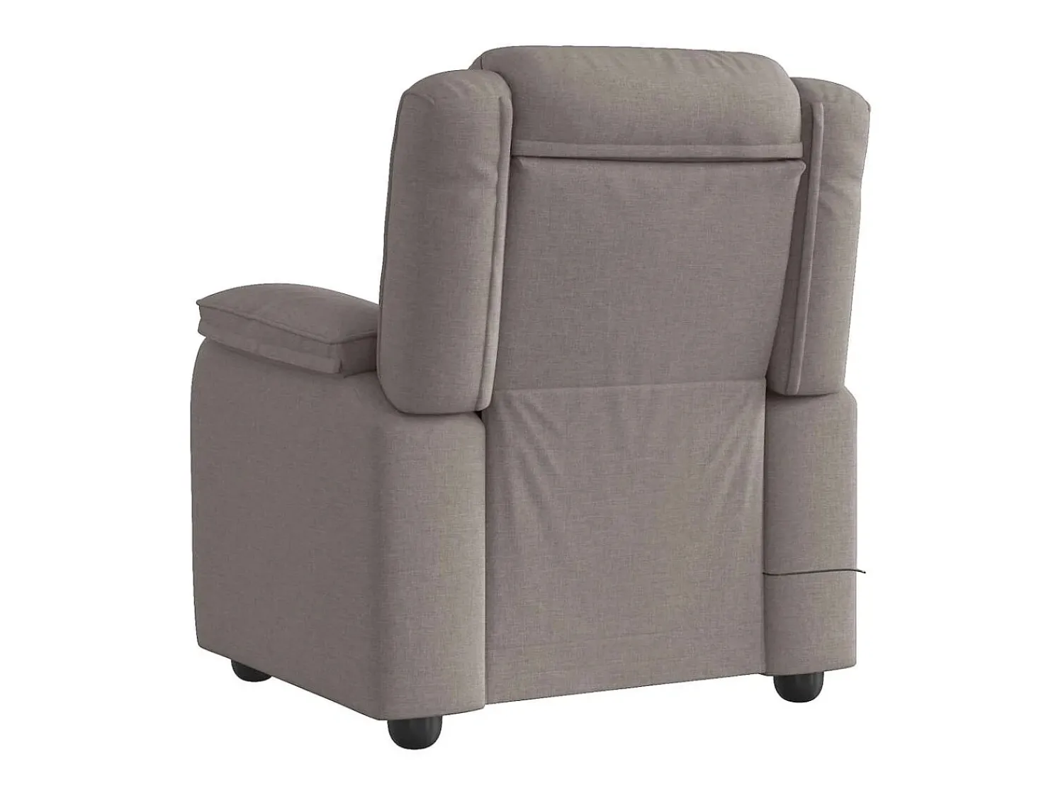 Outlet Poltrona de massagens reclinável tecido cinzento-acastanhado SHL459951 Taupe