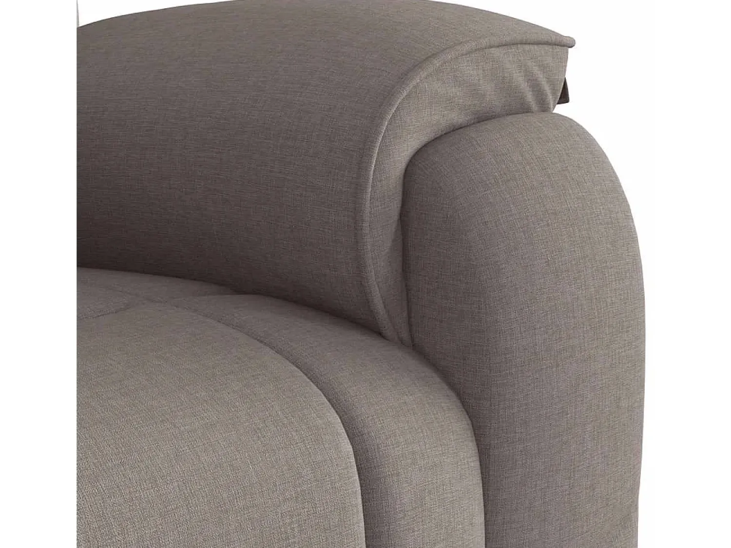 Outlet Poltrona de massagens reclinável tecido cinzento-acastanhado SHL459951 Taupe