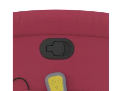 Poltrona* Poltrona de massagens reclinável veludo tinto SHL186620 Vermelho