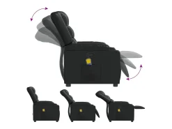 Poltrona de massagens reclinável couro artificial SHL830327^ Poltrona