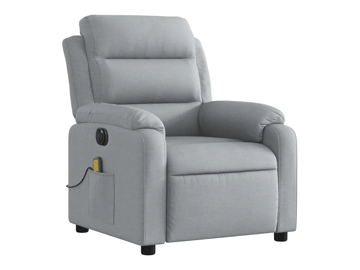 Discount Poltrona de massagens reclinável elétrica tecido -claro SHL847228 Cinzento