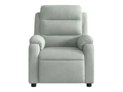 Poltrona| Poltrona de massagens reclinável elétrica veludo -claro SHL256460 Cinzento