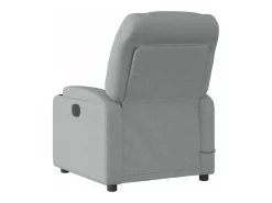 Poltrona* Poltrona de massagens reclinável tecido -claro SHL921769 Cinzento