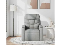 Poltrona* Poltrona de massagens reclinável tecido -claro SHL921769 Cinzento