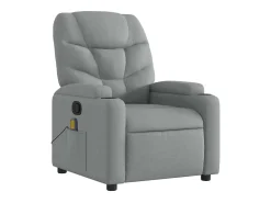 Poltrona* Poltrona de massagens reclinável tecido -claro SHL921769 Cinzento