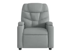 Poltrona* Poltrona de massagens reclinável tecido -claro SHL921769 Cinzento