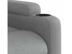 Poltrona* Poltrona de massagens reclinável tecido -claro SHL921769 Cinzento