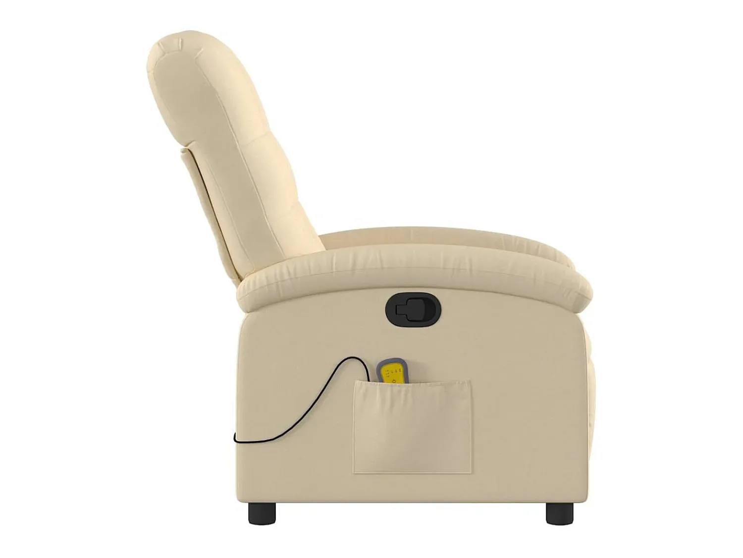 Online Poltrona de massagens reclinável tecido cor SHL68060 Creme