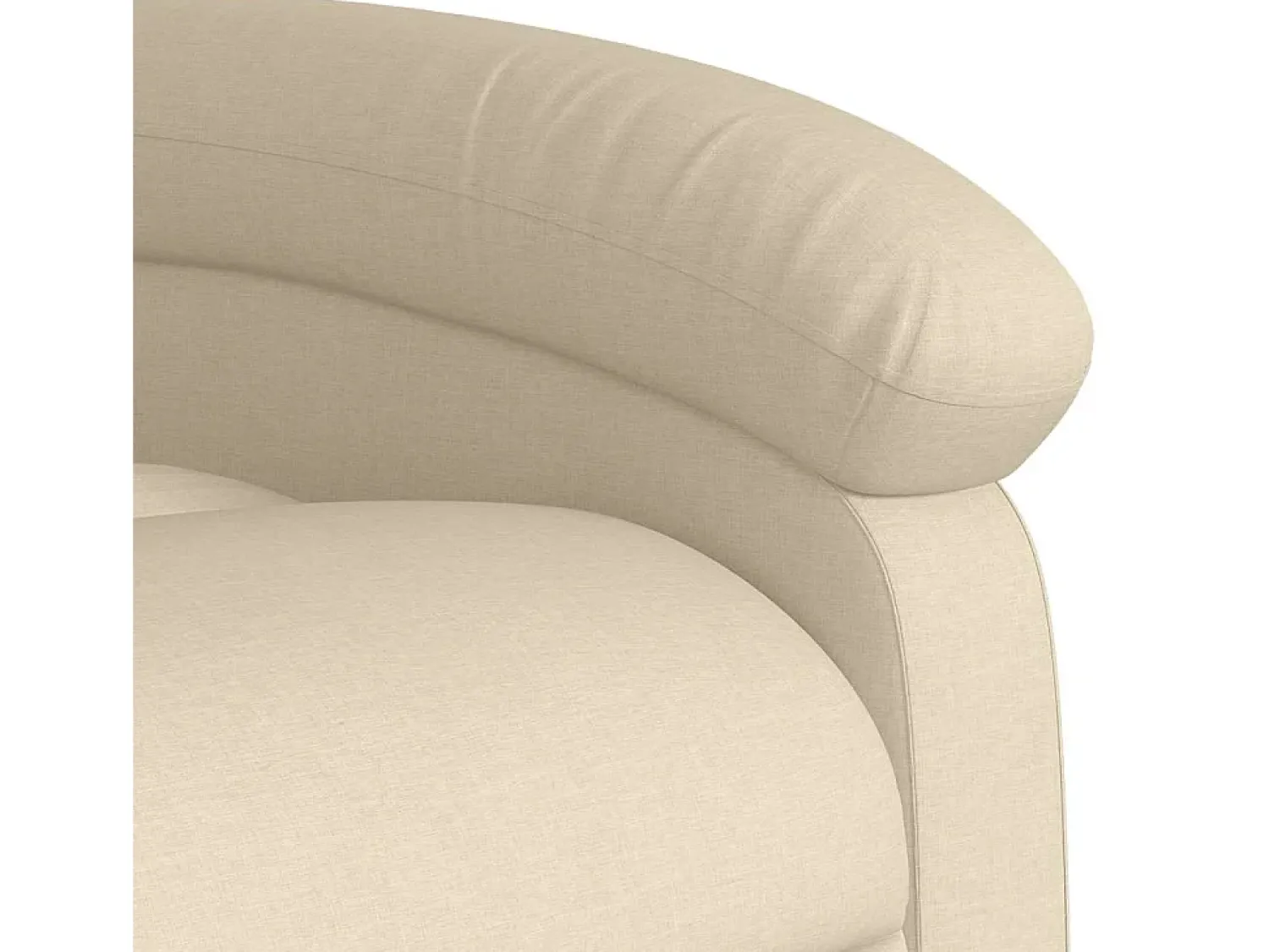 Online Poltrona de massagens reclinável tecido cor SHL68060 Creme