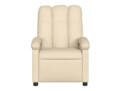 Online Poltrona de massagens reclinável tecido cor SHL68060 Creme