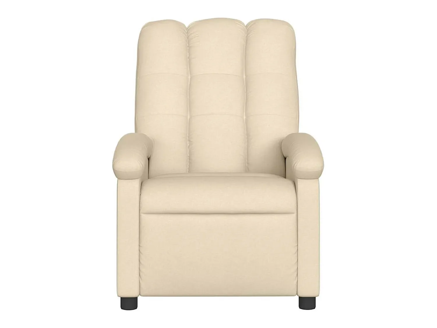 Online Poltrona de massagens reclinável tecido cor SHL68060 Creme