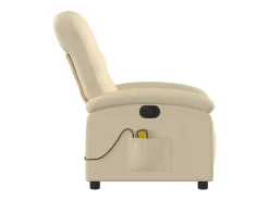Poltrona de massagens reclinável elétrica tecido SHL586500^ Poltrona