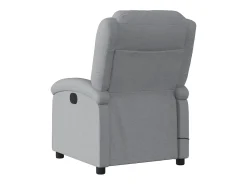 Poltrona de massagens reclinável tecido -claro SHL502354^ Poltrona