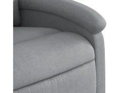 Poltrona de massagens reclinável tecido -claro SHL502354^ Poltrona