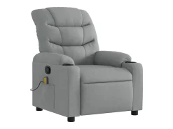 Best Poltrona de massagens reclinável tecido -claro SHL732747 Cinzento