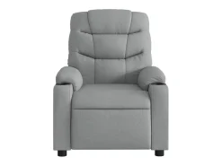 Best Poltrona de massagens reclinável tecido -claro SHL732747 Cinzento