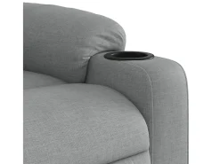 Best Poltrona de massagens reclinável tecido -claro SHL732747 Cinzento