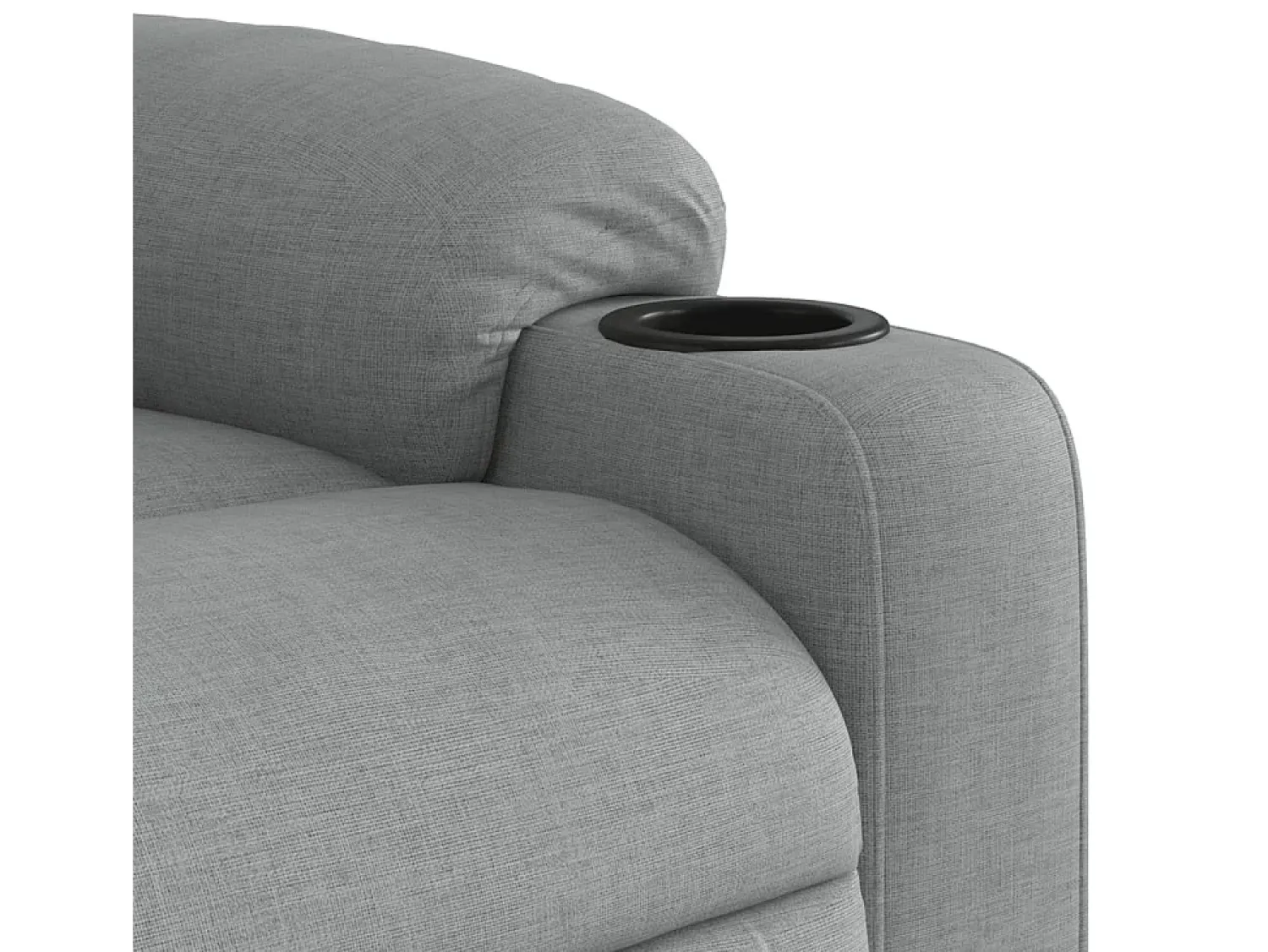 Best Poltrona de massagens reclinável tecido -claro SHL732747 Cinzento