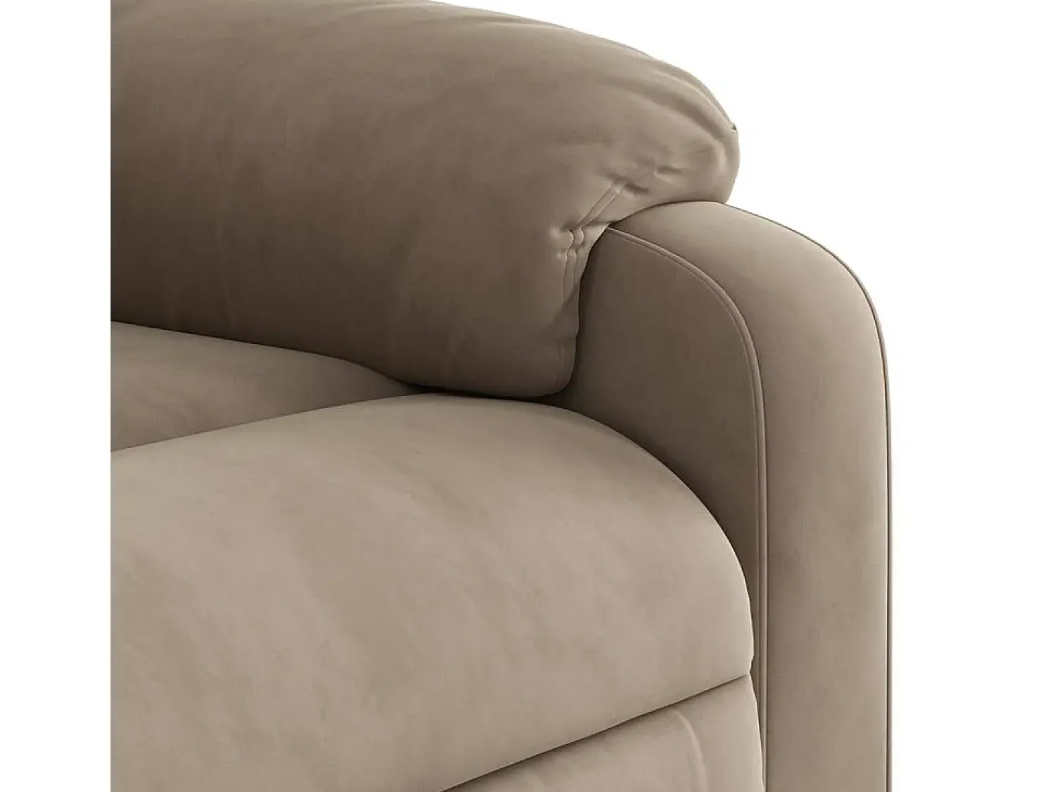 Poltrona| Poltrona de massagens reclinável tecido de microfibra SHL291986 Taupe