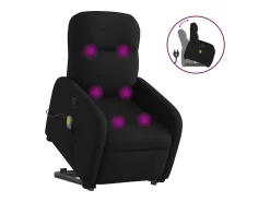 Poltrona* Poltrona de massagens reclinável elevatória tecido SHL427282 Preto