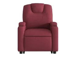 Best Poltrona de massagens reclin. elevatória tecido tinto SHL54335 Vermelho