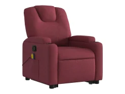 Best Poltrona de massagens reclin. elevatória tecido tinto SHL54335 Vermelho