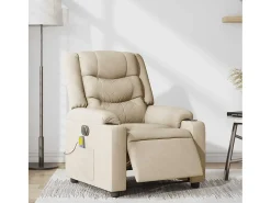 Poltrona de massagens reclinável elétrica tecido SHL477819^ Poltrona