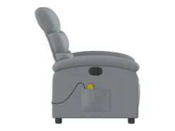 Poltrona* Poltrona de massagens reclinável elétrica tecido -claro SHL926919 Cinzento