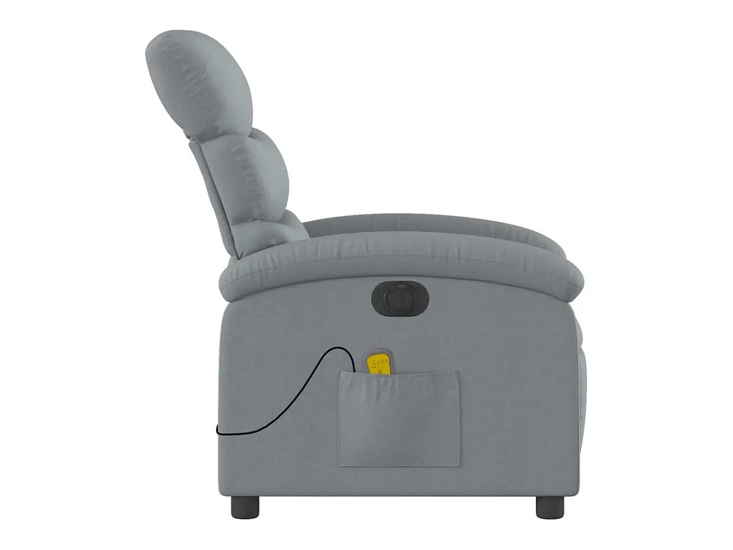 Poltrona* Poltrona de massagens reclinável elétrica tecido -claro SHL926919 Cinzento