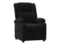 Sale Poltrona de massagens reclinável veludo SHL38838 Preto