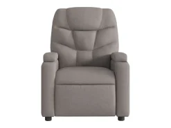 Online vidaxl Poltrona de massagens reclinável tecido cinzento-acastanhado Taupe