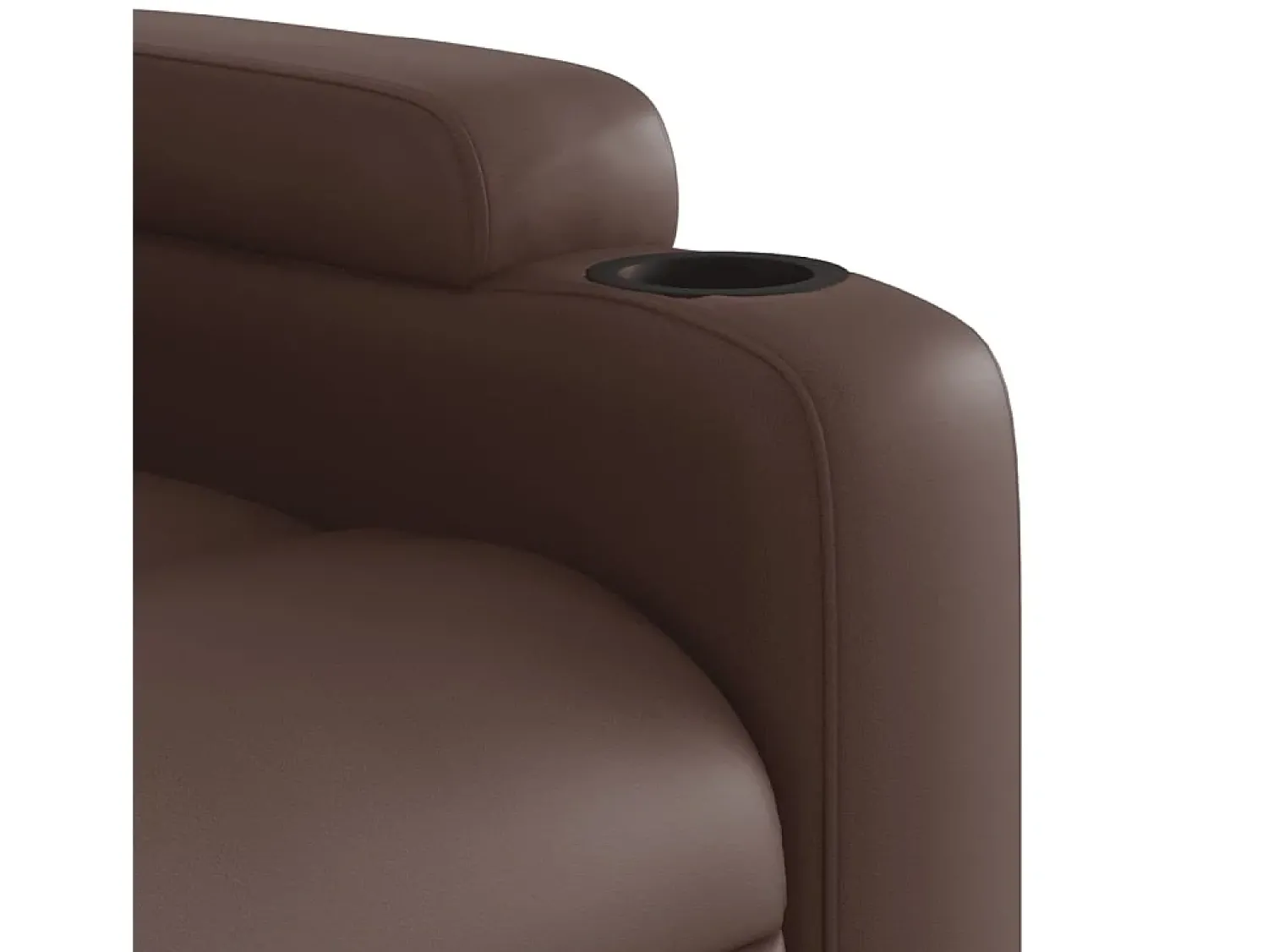 Poltrona| Poltrona de massagens reclinável couro artificial SHL4185 Castanho